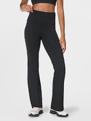 Sweaty Betty Black All Day Foldover Waist Trousers - Image 6 of 7