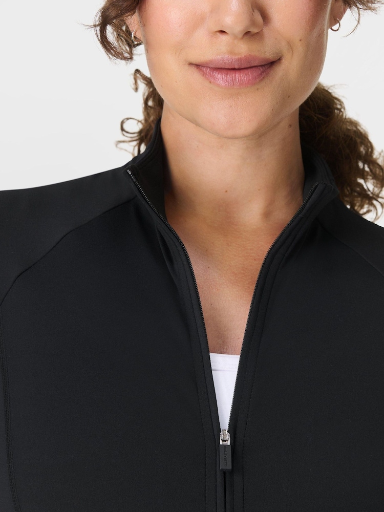 Sweaty Betty Black All Day Maternity Midlayer T-Shirt - Image 2 of 9