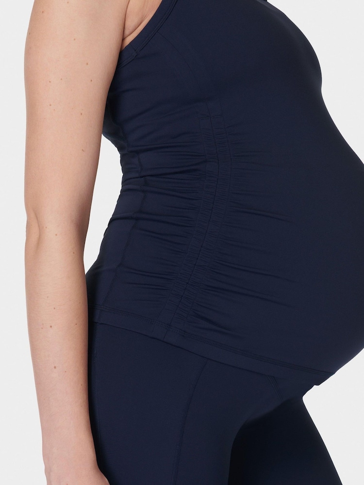 Sweaty Betty Blue Maternity All Day Tank Top - Image 7 of 7 Sweaty Betty Blue Maternity All Day Tank Top - Image 7 of 7
