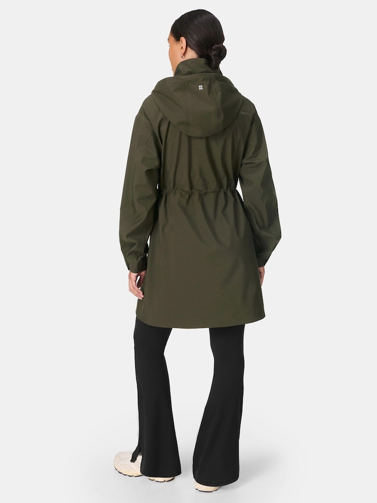 Sweaty Betty Nori Green Guide Waterproof Parka - Image 2 of 8