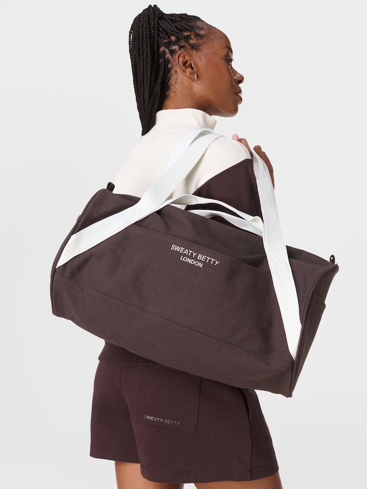 Sweaty Betty Brown Canvas Duffel Bag - Image 1 of 2 Sweaty Betty Brown Canvas Duffel Bag - Image 1 of 2
