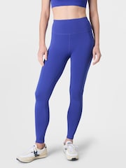 Sweaty Betty Navy Blue Full Length All Day 7/8 Embossed Leggings - Image 1 of 10