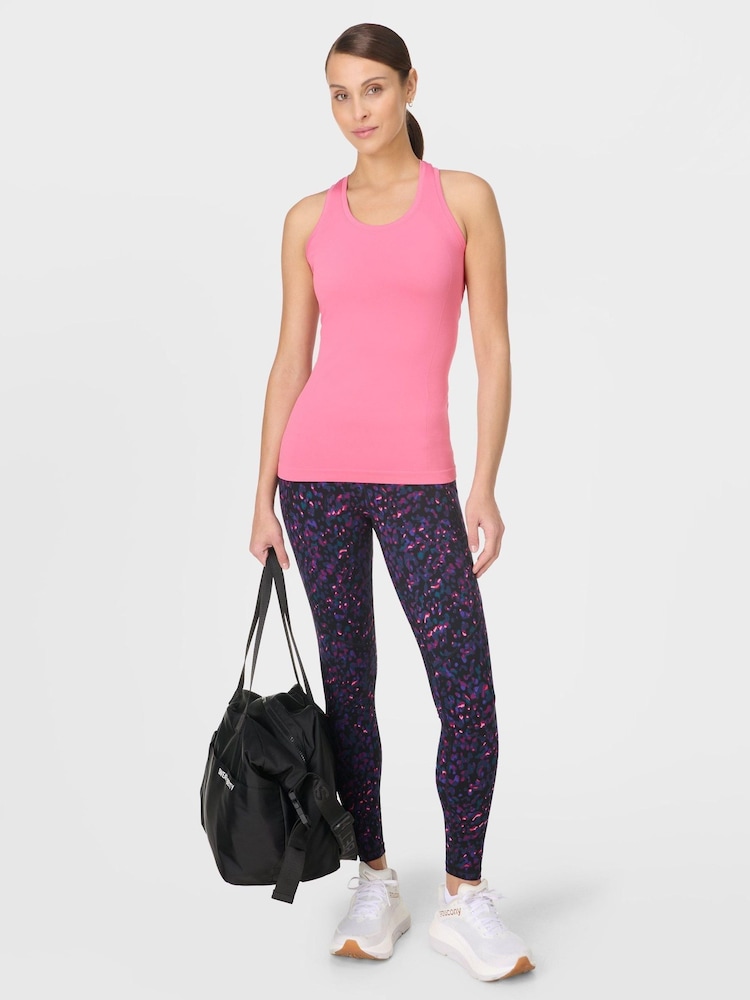 Sweaty Betty Pink Athlete Seamless Workout Tank Top - Image 1 of 6 Sweaty Betty Pink Athlete Seamless Workout Tank Top - Image 1 of 6