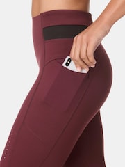 Sweaty Betty Red Full Length Ultimate Run Leggings - Image 6 of 11