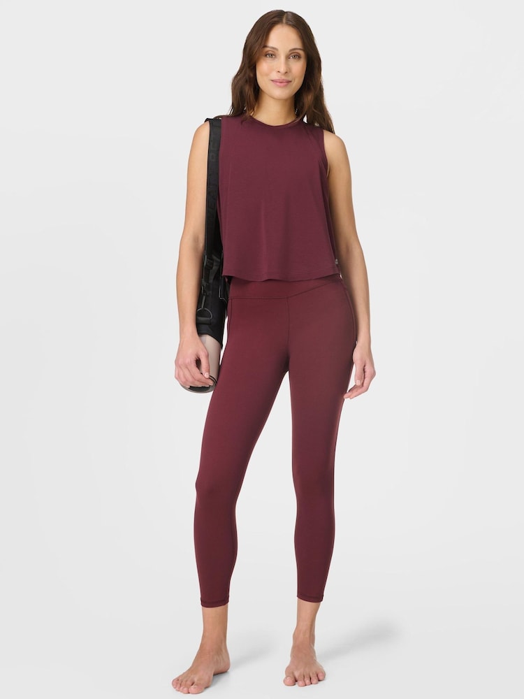 Sweaty Betty Red 7/8 Length Ultimate Studio Leggings - Image 1 of 8 Sweaty Betty Red 7/8 Length Ultimate Studio Leggings - Image 1 of 8