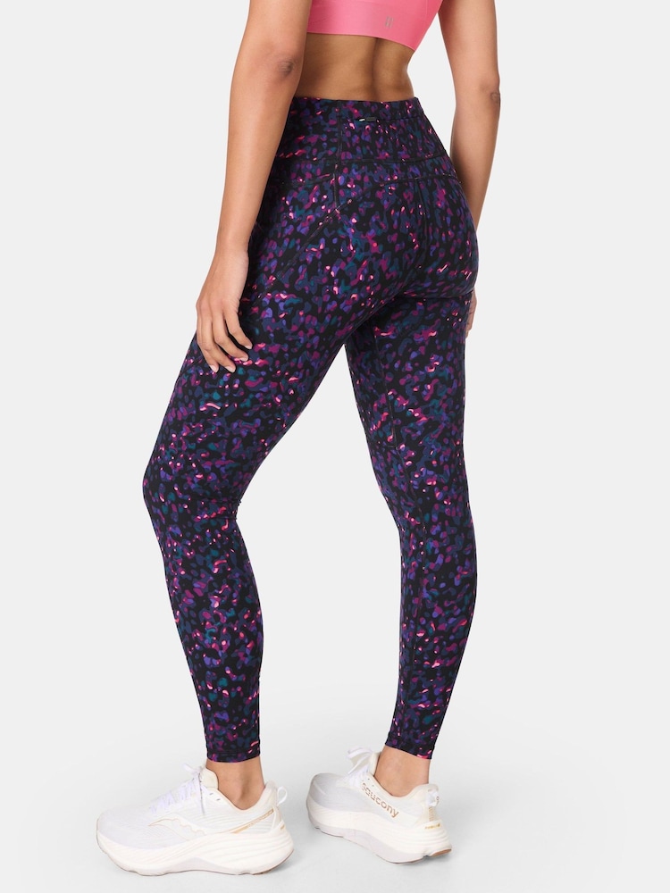Sweaty Betty Black Liquid Dab Print Full Length Power Embossed Workout Leggings - Image 2 of 9 Sweaty Betty Black Liquid Dab Print Full Length Power Embossed Workout Leggings - Image 2 of 9