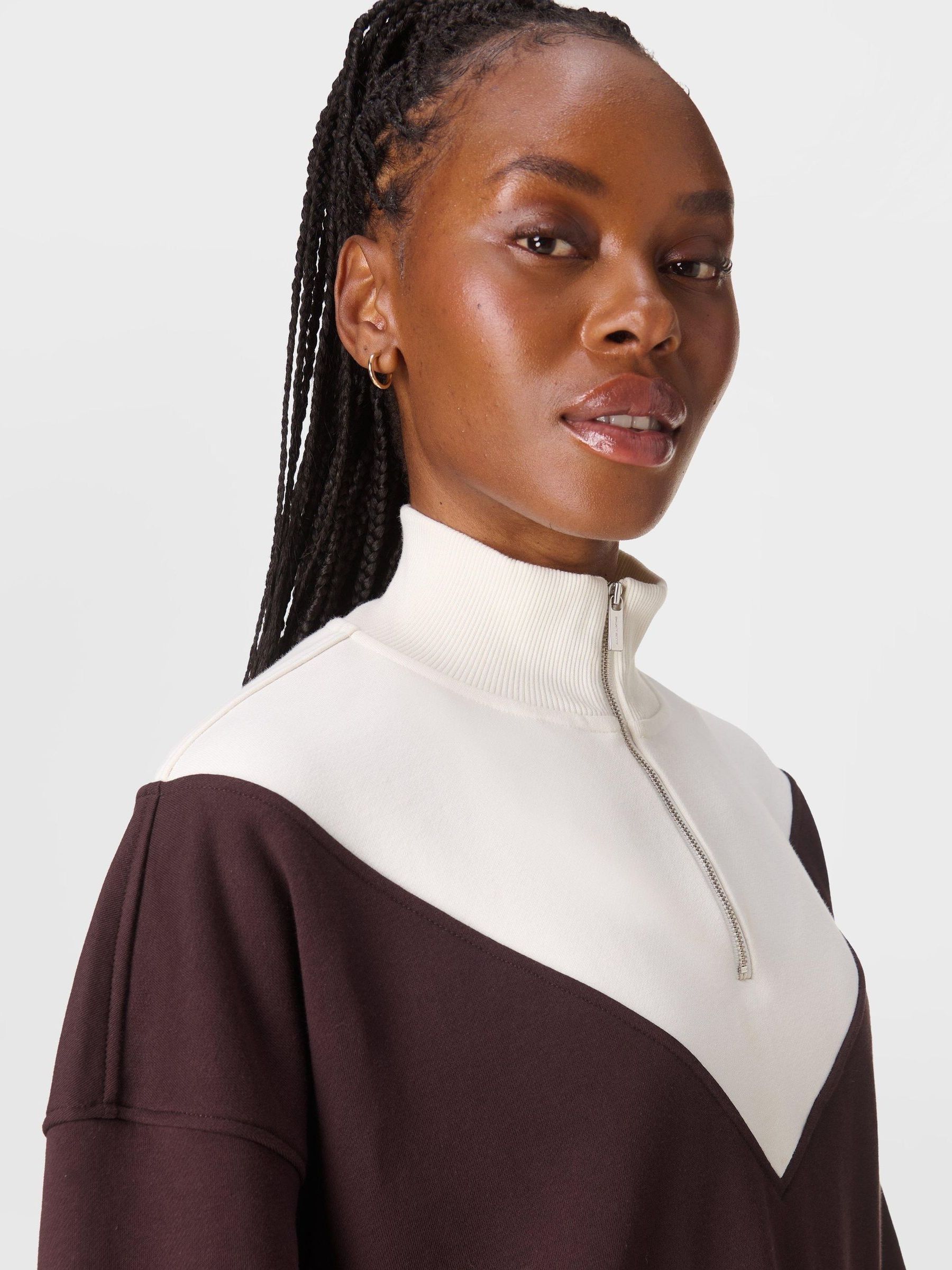 betty Sweaty Betty Karma Fleece Half-Zip Pullover | Anthropologie