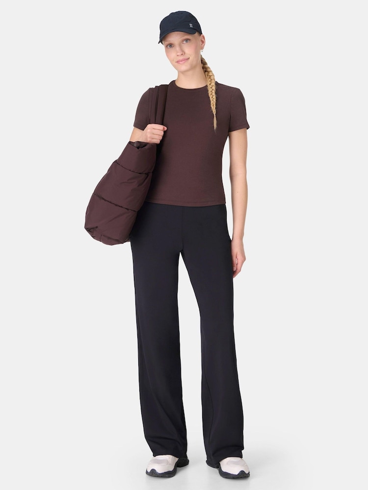 Sweaty Betty Black 30 inch inside seam Explorer 25" Trousers - Image 1 of 7