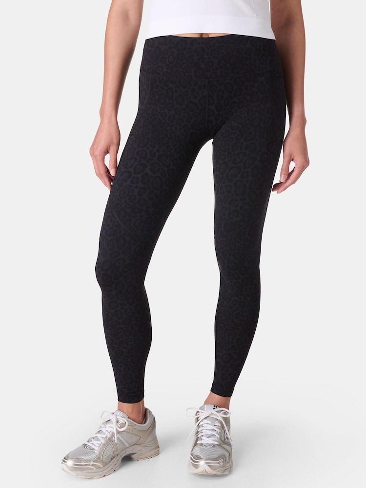 Sweaty Betty Black Full Length Power Embossed Workout Leggings - Image 1 of 9