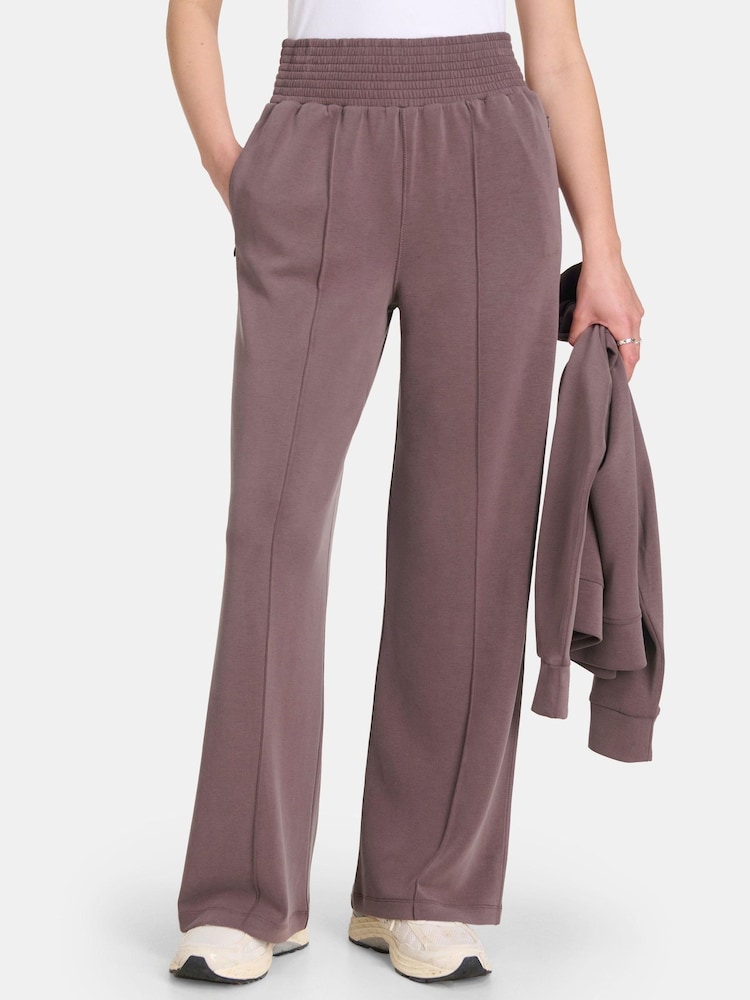 Sweaty Betty Brown Sand Wash Cloud Weight Track Trousers - Image 1 of 7