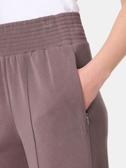 Sweaty Betty Brown Sand Wash Cloud Weight Track Trousers - Image 5 of 7