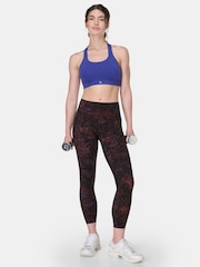 Sweaty Betty Brown Full Length Power Embossed Workout Leggings - Image 3 of 9