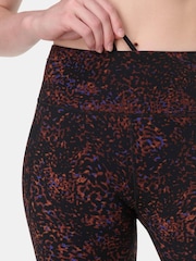 Sweaty Betty Brown Full Length Power Embossed Workout Leggings - Image 5 of 9