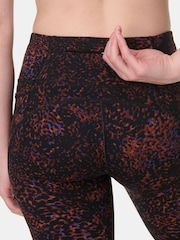 Sweaty Betty Brown Full Length Power Embossed Workout Leggings - Image 6 of 9