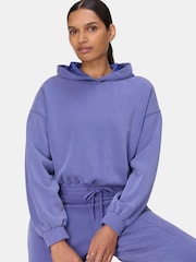 Sweaty Betty Blue Sand Wash Cloud Weight Crop Sweat Top - Image 1 of 7
