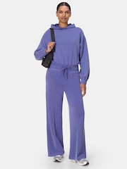 Sweaty Betty Blue Sand Wash Cloud Weight Crop Sweat Top - Image 5 of 7