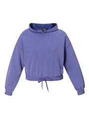Sweaty Betty Blue Sand Wash Cloud Weight Crop Sweat Top - Image 7 of 7