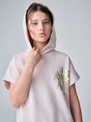 smALLSAINTS Light Pink Orlando Oversized Short Sleeve Hoodie and Shorts Set - Image 3 of 5