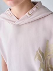 smALLSAINTS Light Pink Orlando Oversized Short Sleeve Hoodie and Shorts Set - Image 4 of 5