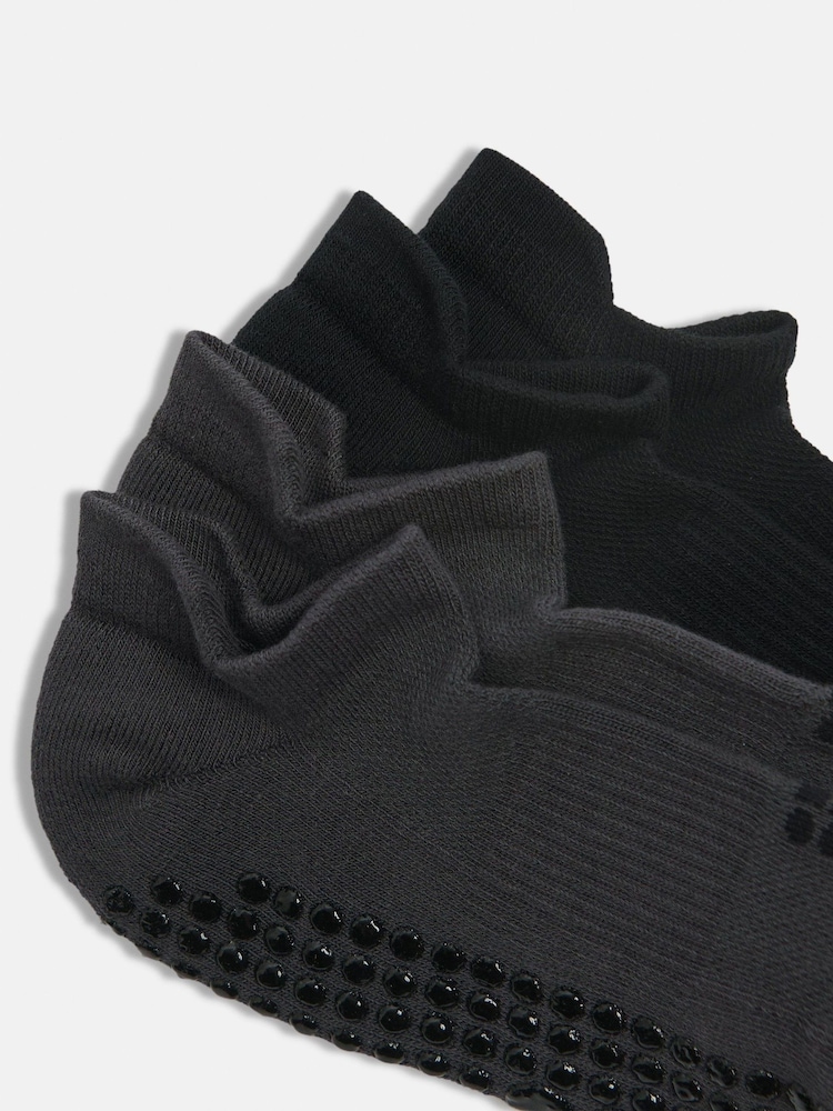 Sweaty Betty Black Reformer Trainer Gripper Socks 2 Pack - Image 2 of 3
