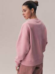 Light Pink Snoopy Matcha Graphic Sweatshirt - Image 4 of 5
