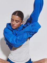 Cobalt Blue Relaxed Fit Longline Hoodie - Image 4 of 8