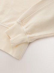 Yağ Sarı - Crew Boyunlu Yuyulmuş Sweatshirt - 8şəkildən 7 şəkil