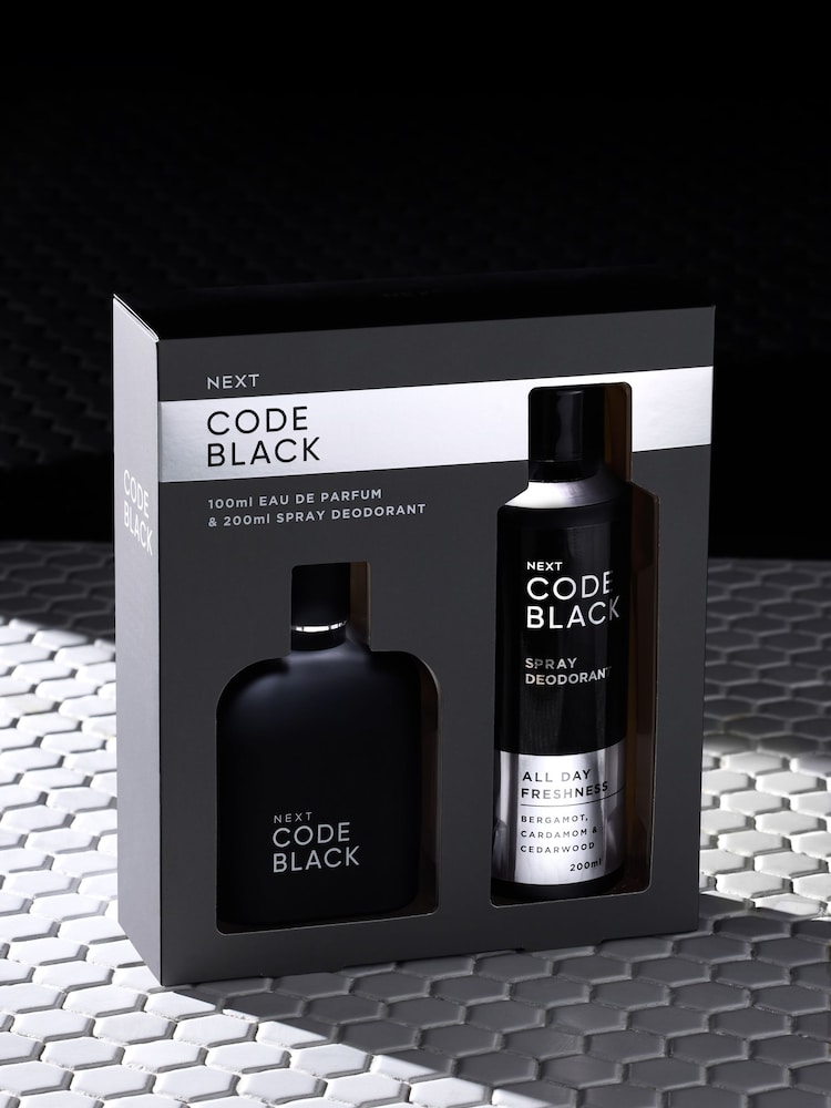 Code Black 100ml Eau de Parfum and 200ml Body Spray Deodorant Gift Set - Image 1 of 3