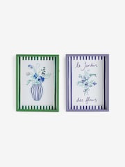 Set aus 2 gerahmten Floral- und Typografie-Wandkünsten - Bild 4 von 5