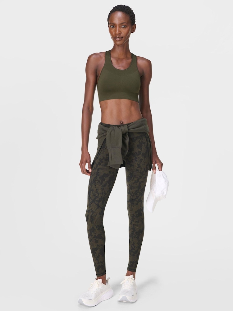 Sweaty Betty Green Stamina Seamless Sports Bra - Image 2 of 6