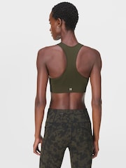Sweaty Betty Green Stamina Seamless Sports Bra - Image 3 of 6