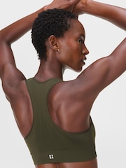 Sweaty Betty Green Stamina Seamless Sports Bra - Image 4 of 6