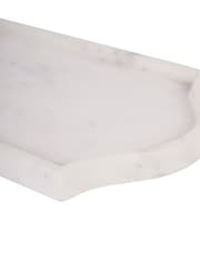 Libra Interiors White Genoa Marble Tray - Image 5 of 6