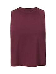 Sweaty Betty Red Soft Flow Studio Twist Back Tank Top - Image 7 of 7