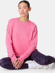 Sweaty Betty Pink After Class Crop Sweatshirt - Image 1 of 7