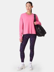 Sweaty Betty Pink After Class Crop Sweatshirt - Image 2 of 7