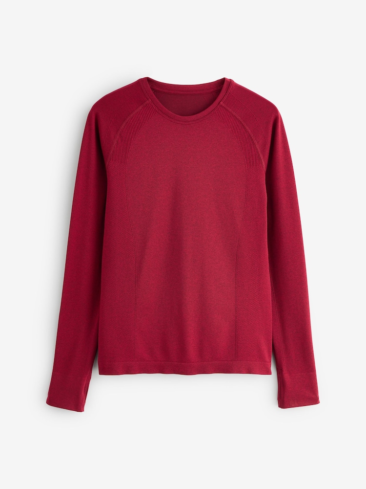 Sweaty Betty Red Athlete Seamless Workout Long Sleeve Top - Image 7 of 7 Sweaty Betty Red Athlete Seamless Workout Long Sleeve Top - Image 7 of 7