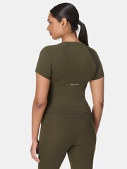 Sweaty Betty Green All Day Cropped T-Shirt - Image 2 of 7