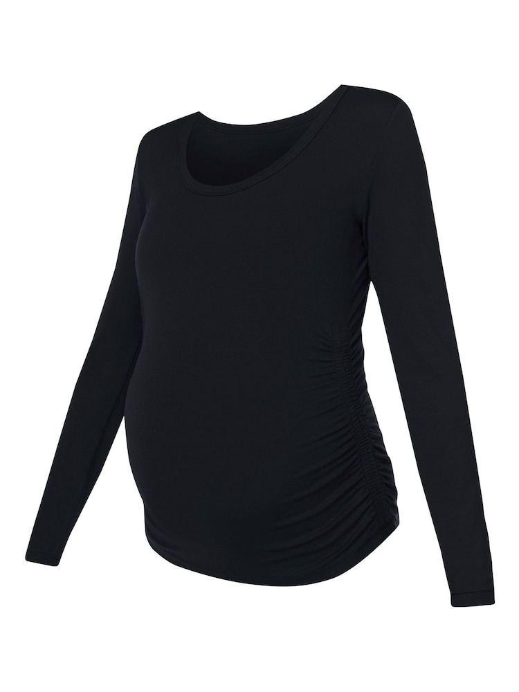 Sweaty Betty Black All Day Maternity Long Sleeve Top - Image 7 of 7 Sweaty Betty Black All Day Maternity Long Sleeve Top - Image 7 of 7