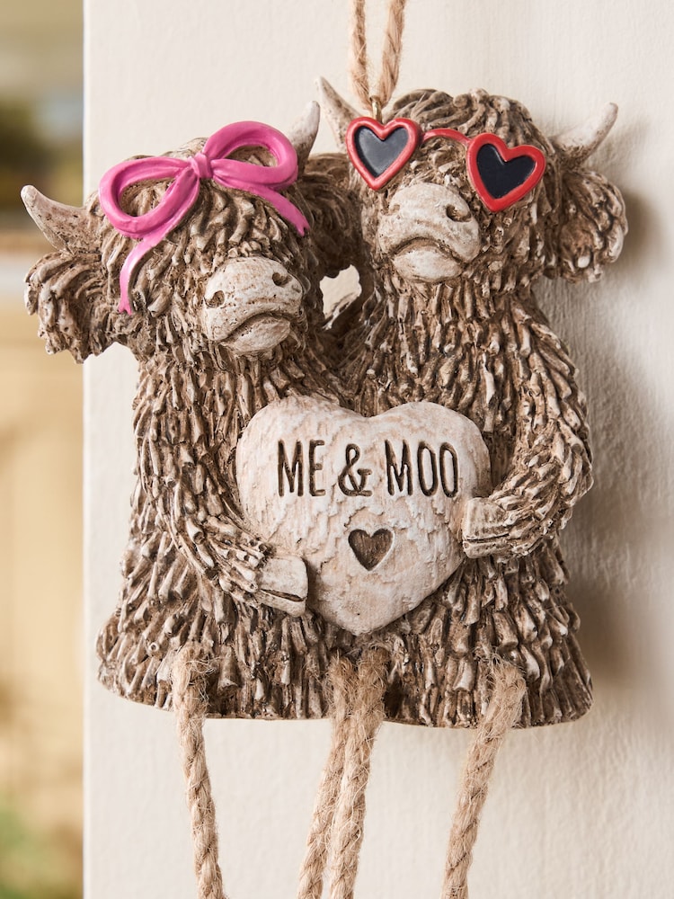 Neutral Hamish The Highland Cow Hanging Decoration - Image 2 of 3 Neutral Hamish The Highland Cow Hanging Decoration - Image 2 of 3