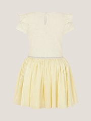 Monsoon Natural Unicorn Embellished Plisse Disco Dress - Image 3 of 4