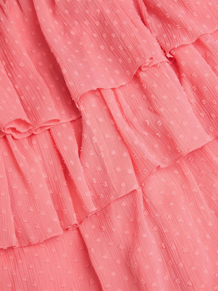 Monsoon Orange Biannca Polka Dot Chiffon Top & Skort Set - Image 3 of 3