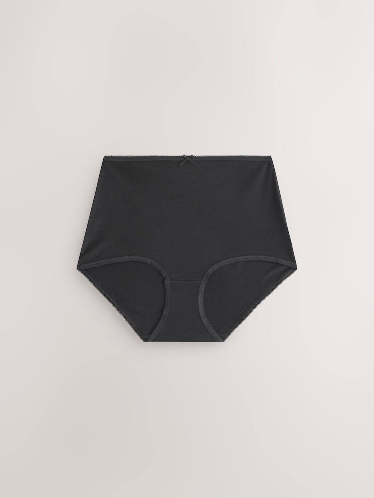 Black/White/Pastel Rose Nude Full Brief Cotton Rich Knickers 10 Pack - Image 9 of 9 Black/White/Pastel Rose Nude Full Brief Cotton Rich Knickers 10 Pack - Image 9 of 9