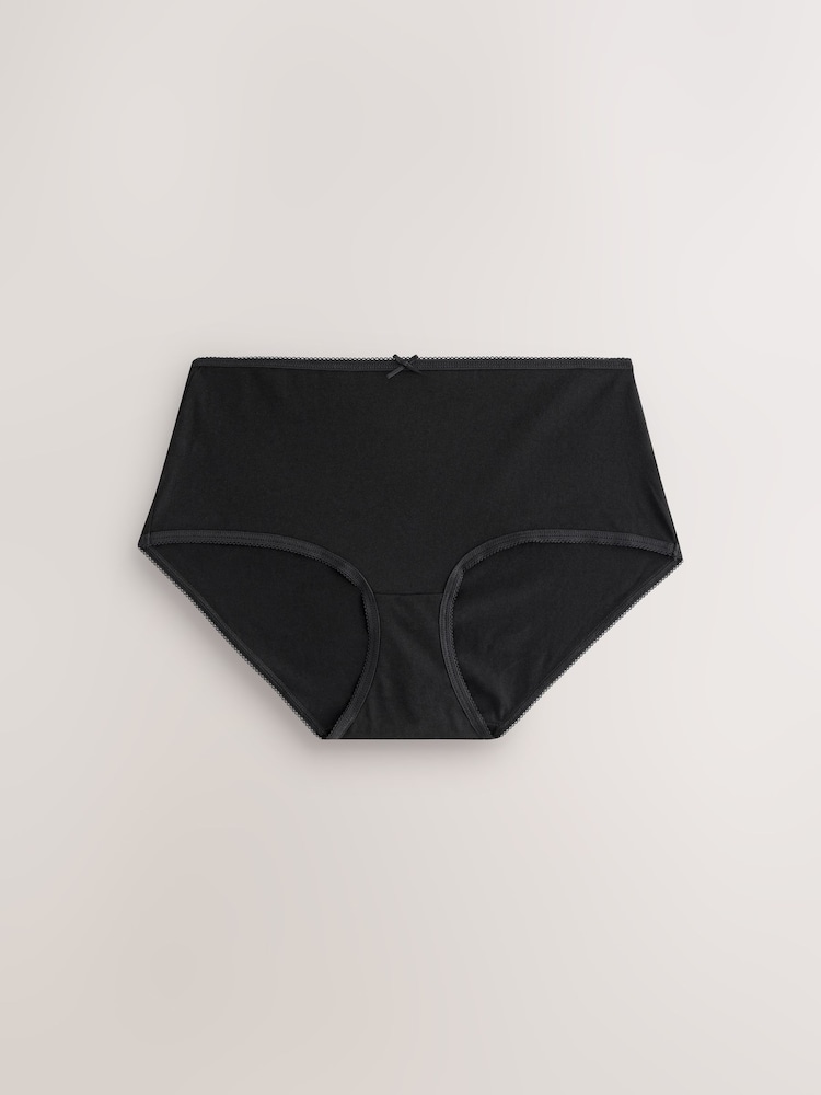 Black Midi Cotton Rich Knickers 10 Pack - Image 8 of 8 Black Midi Cotton Rich Knickers 10 Pack - Image 8 of 8