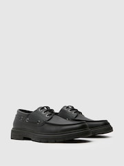 Schuh Parks Lace Up Boat Black Shoes - Image 2 of 4
