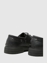 Schuh Parks Lace Up Boat Black Shoes - Image 4 of 4