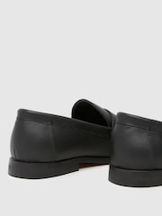 Schuh Ryan Leather Moccasin Black Shoes - Imagen 3 de 7