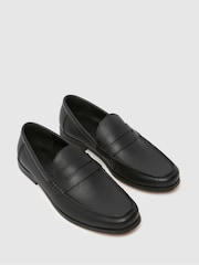 Schuh Ryan Leather Moccasin Black Shoes - Imagen 6 de 7