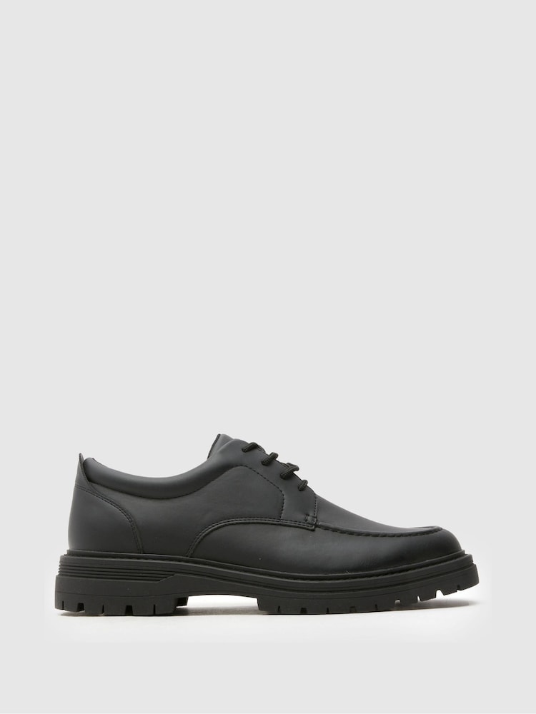 Schuh Reece Moccasin Lace Up Black Shoes - Image 1 of 4
