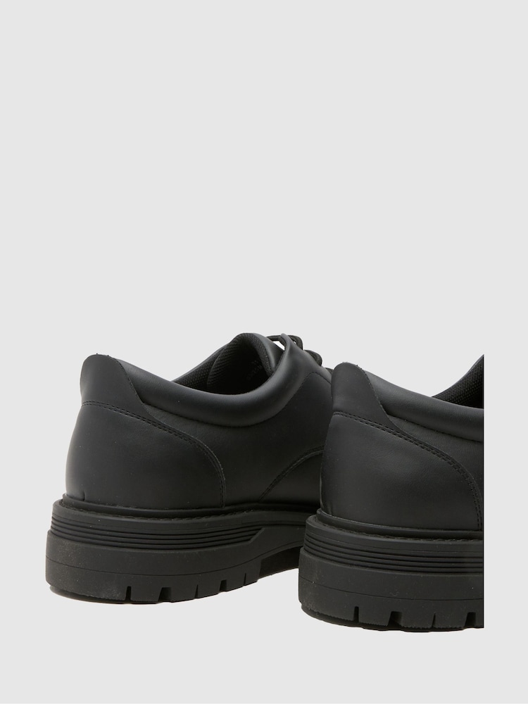 Schuh Reece Moccasin Lace Up Black Shoes - Image 2 of 4
